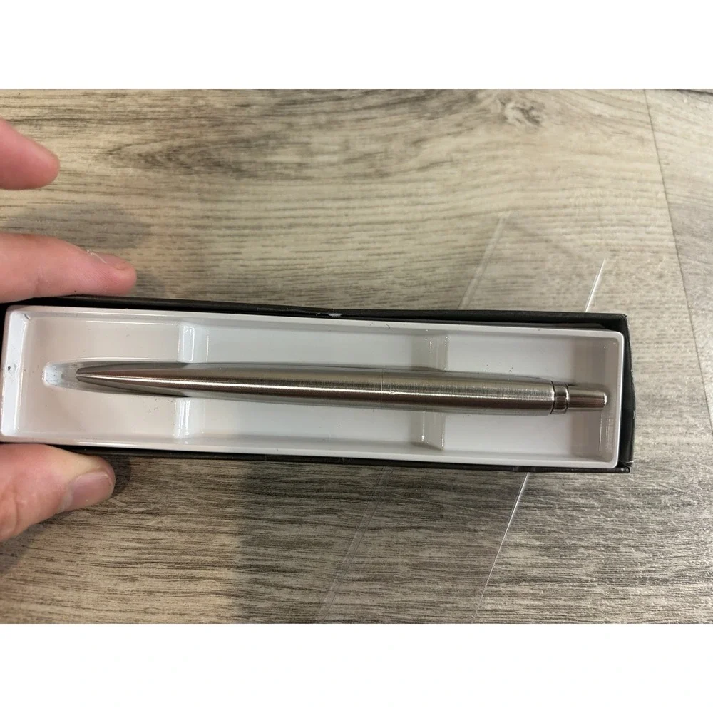 Parker Jotter Stainless Steel Chrome Trim Ballpoint Pen Black Ink